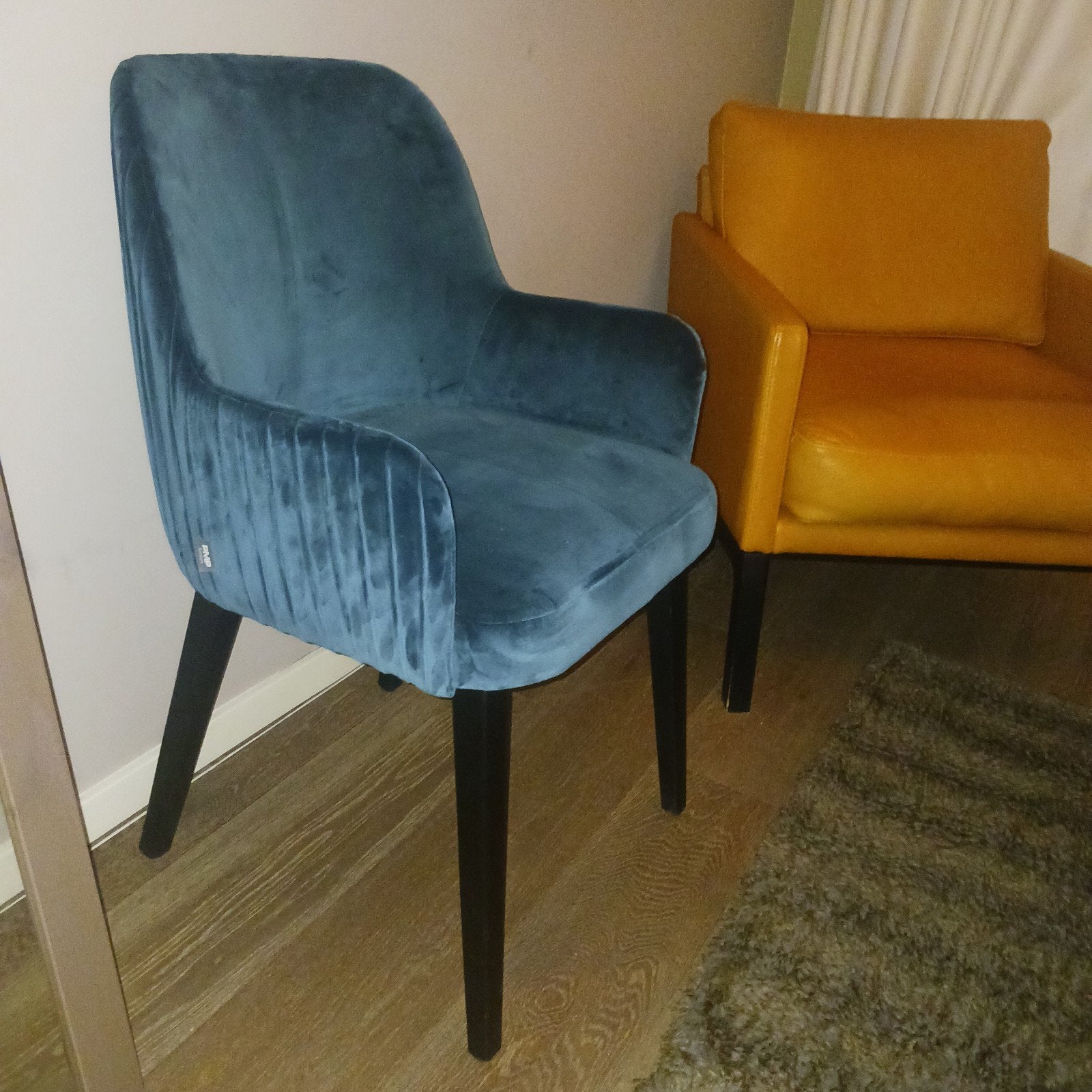 Fauteuil design PMP Furniture, Enlèvement, Bleu, Tissus