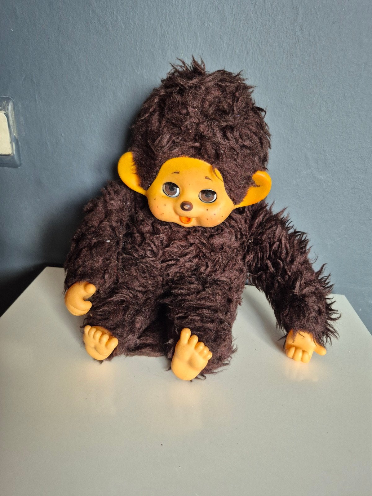 vintage monchichi 37 cm geen afbiedingen aub, Enlèvement ou Envoi