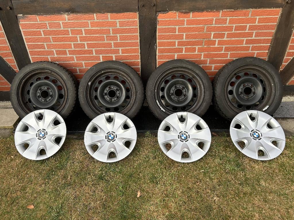 Jantes en acier d'origine BMW Série 1 (E87), Pneus hiver, 16 pouces, Enlèvement, Utilisé