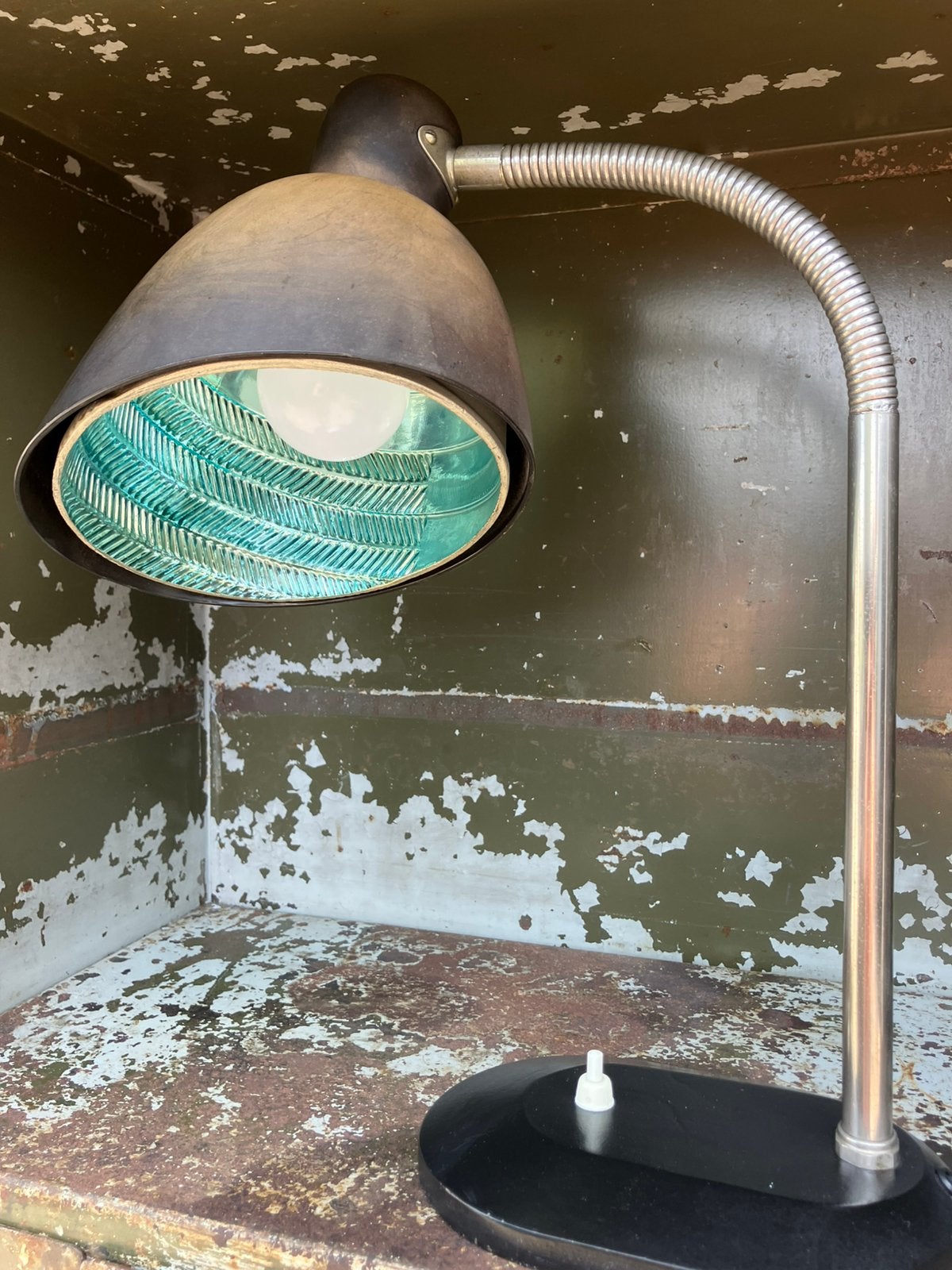 Bauhaus bureaulamp van Nolta Lux jaren’30, Antiek en Kunst, Ophalen