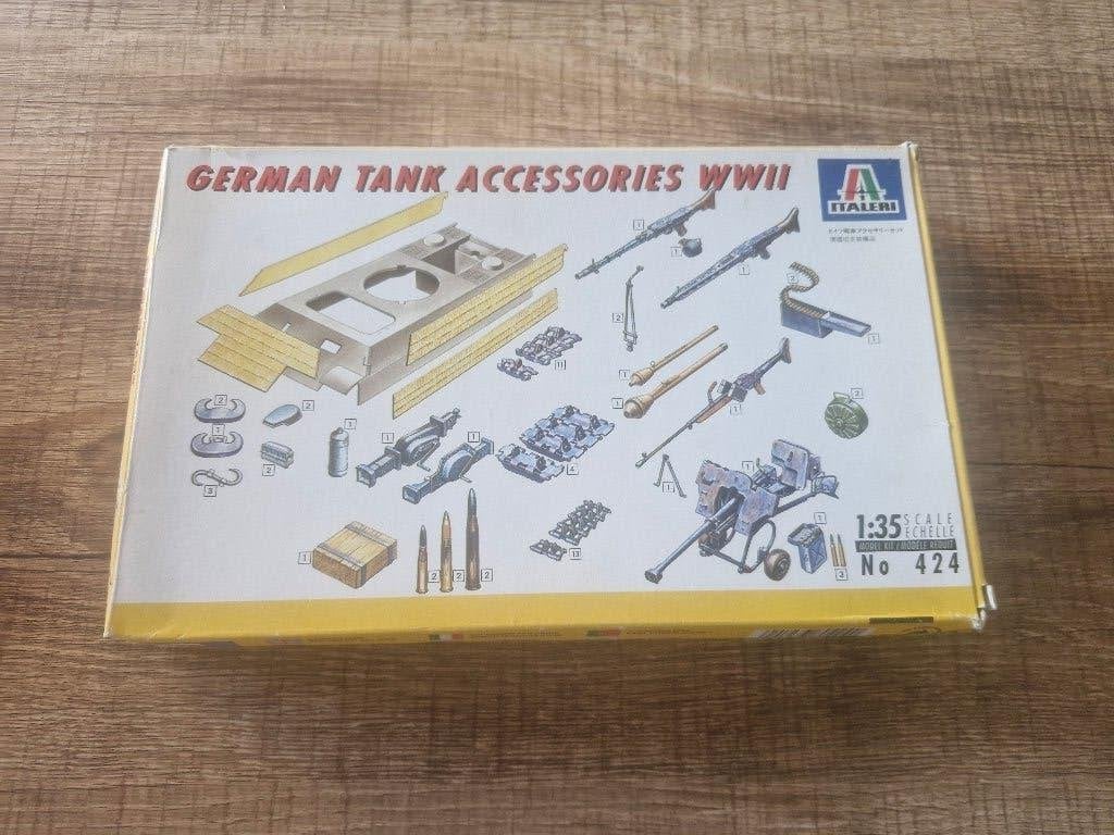 Italeri 1/35 German Tank Accessories WWII, Hobby en Vrije tijd, Modelbouw | Auto's en Voertuigen, Tank, Italeri, 1:32 tot 1:50