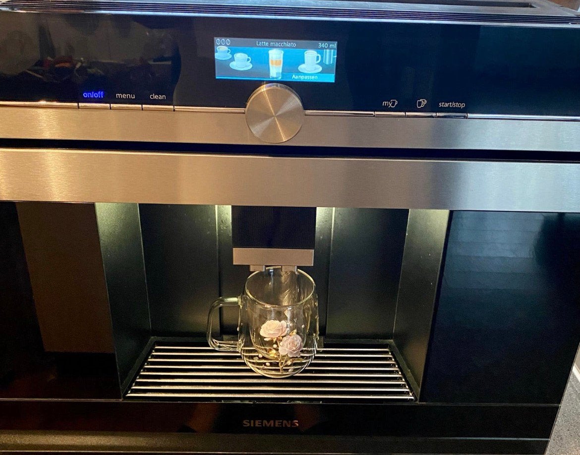 Siemens inbouw koffiemachine, Ophalen, Zo goed als nieuw