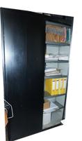 Metalen draaideurkast 195 h  120 b 5  legplanken, Archief en Opbergen, Ophalen, Gebruikt, Kast