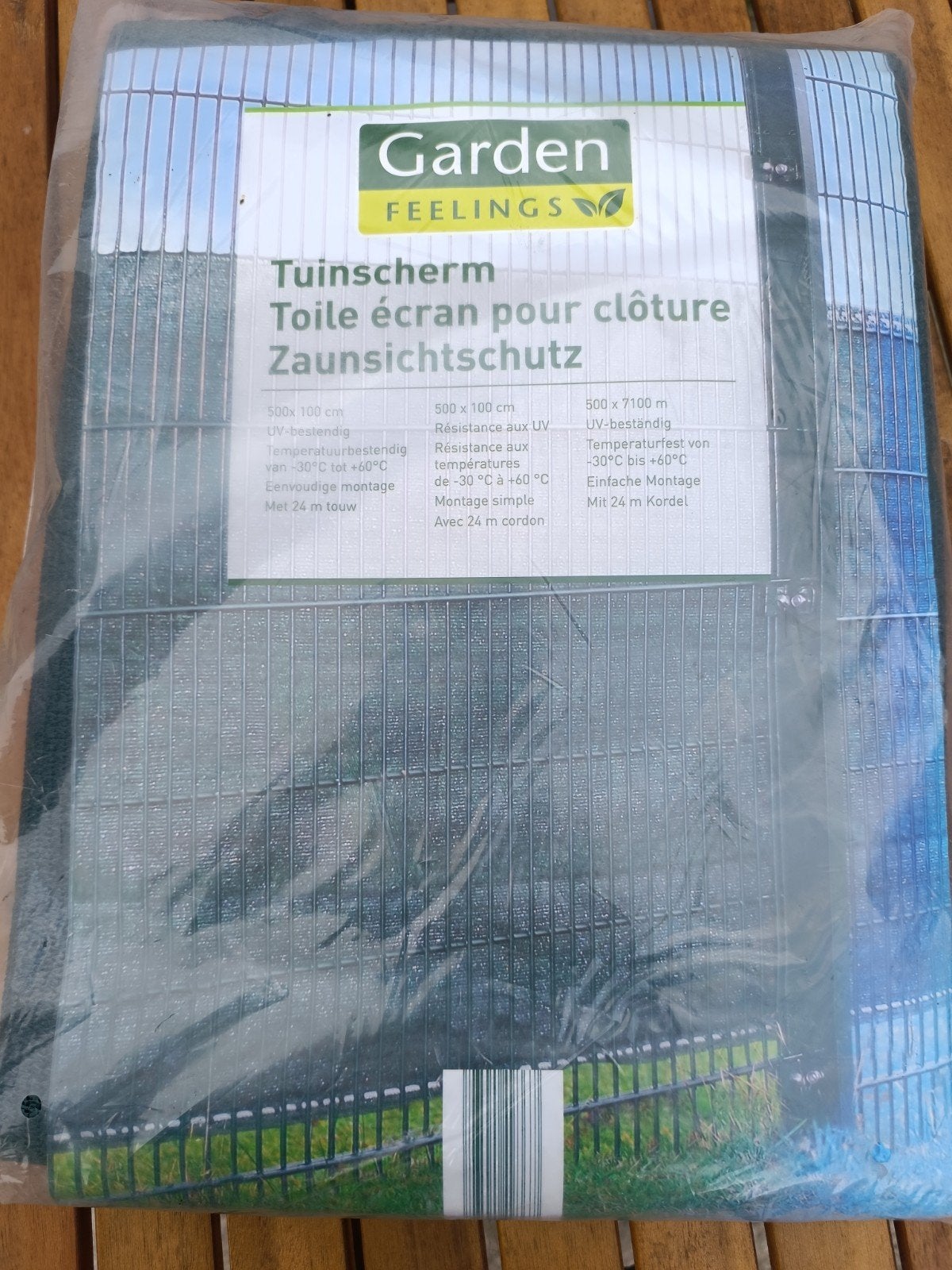 tuinscherm, Ophalen