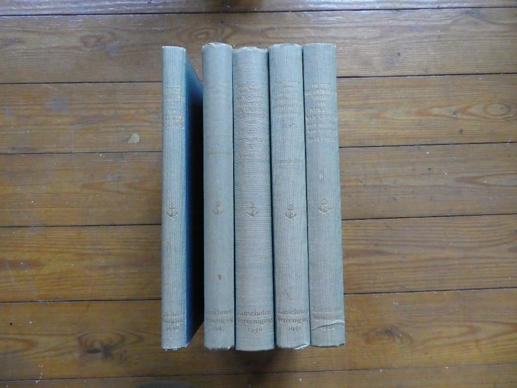 5 reisboeken Linschoten Vereeniging, Enlèvement ou Envoi