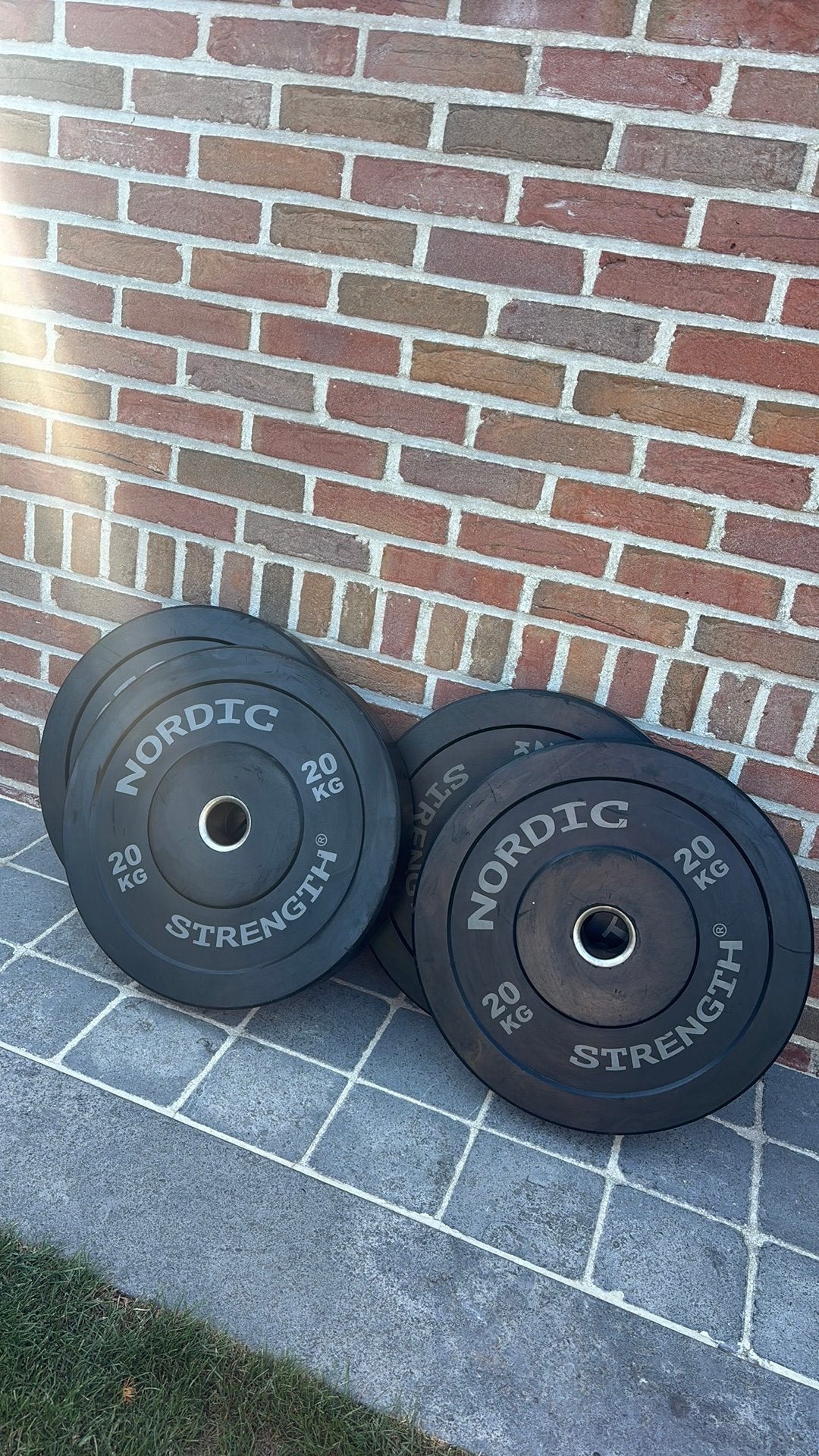 Fitness bumper plates / halterschijven, Sport en Fitness, Fitnessmaterialen, Ophalen, Zo goed als nieuw, Overige typen