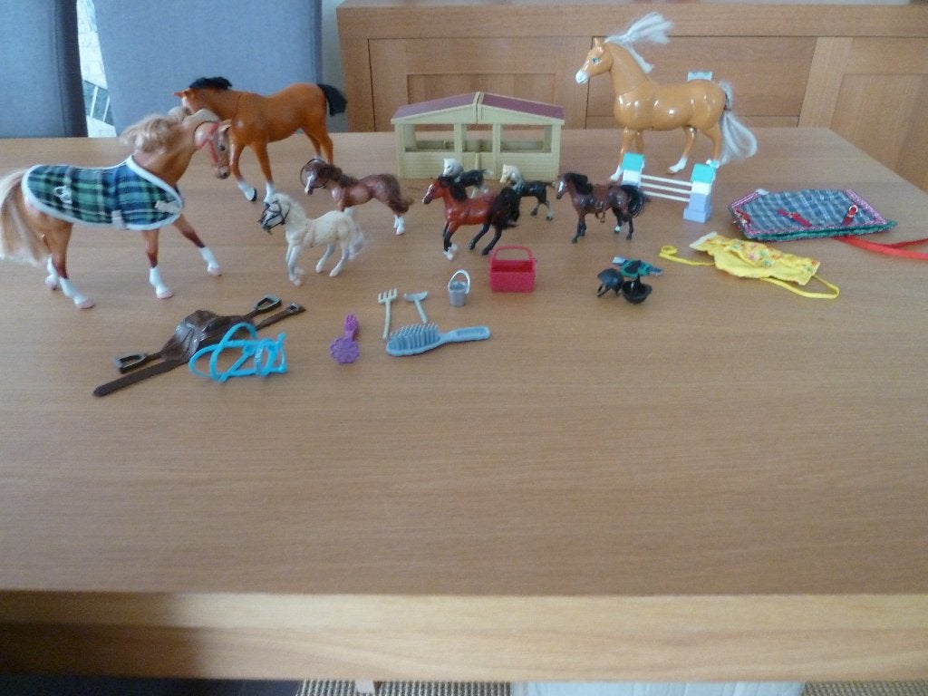 Jouet Chevaux Ecurie + accessoires, Enlèvement ou Envoi, Utilisé, Garçon ou Fille