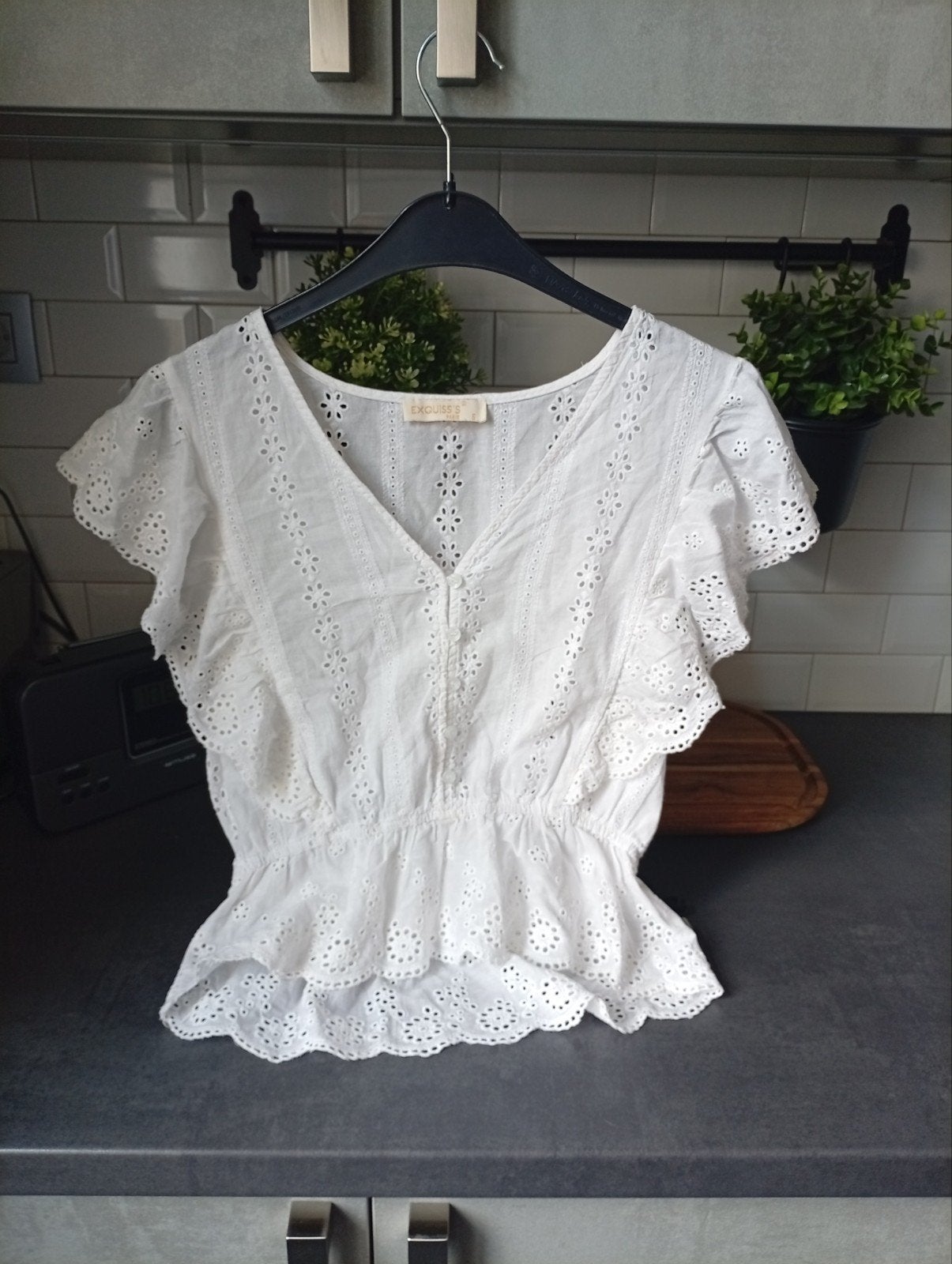 De blouse van EXQUISS. Maat S, Kleding | Dames, T-shirts, Ophalen, Korte mouw