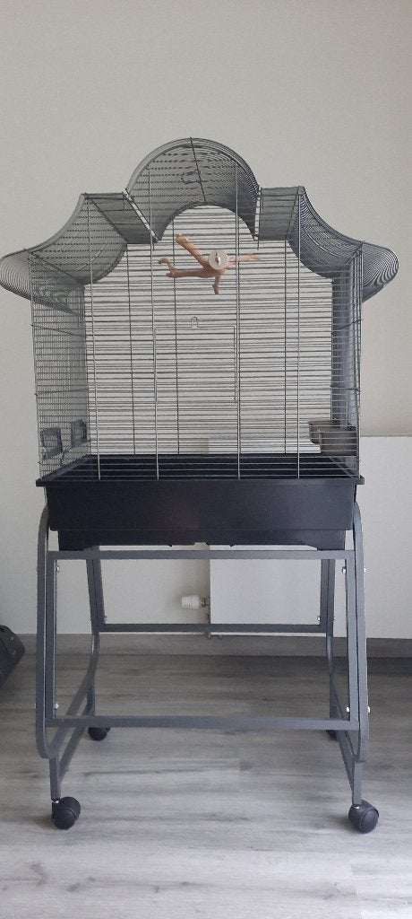 Vogelkooi, Animaux & Accessoires, Oiseaux | Cages & Volières, Enlèvement, Utilisé, Aluminium, Cage à oiseaux