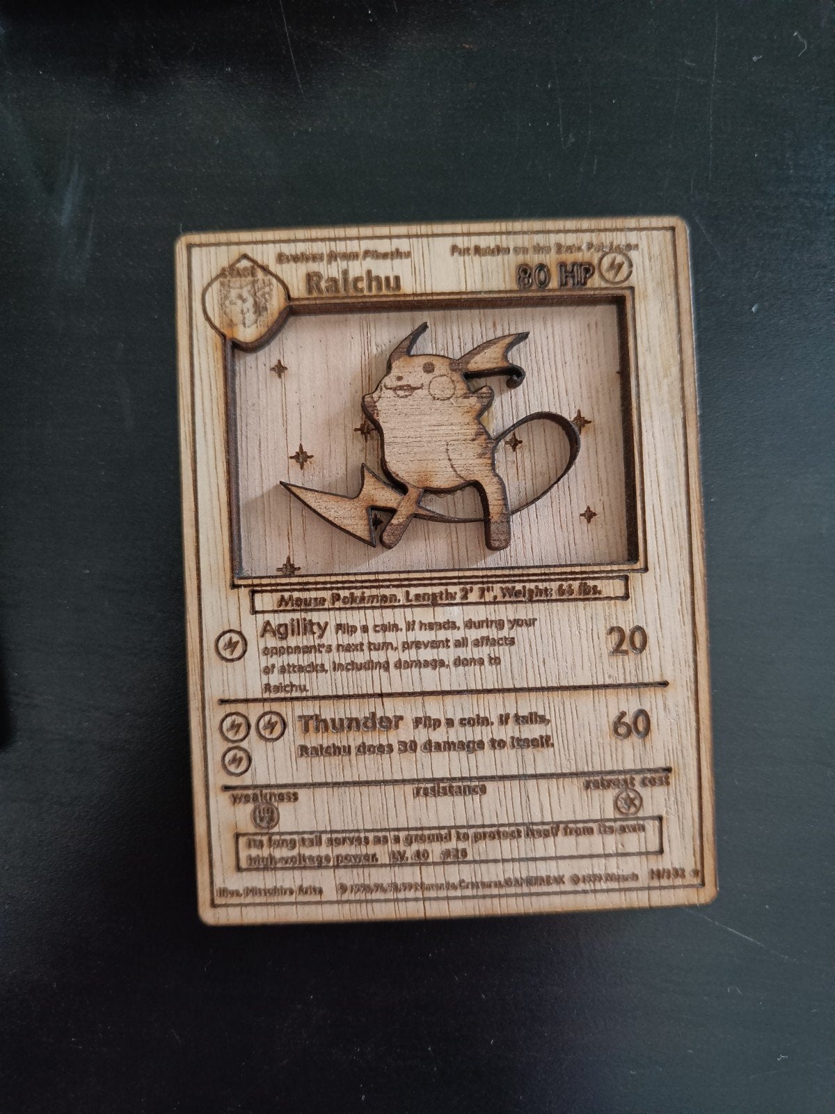 Pokémon Card Raichu, Ophalen of Verzenden, Nieuw, Losse kaart