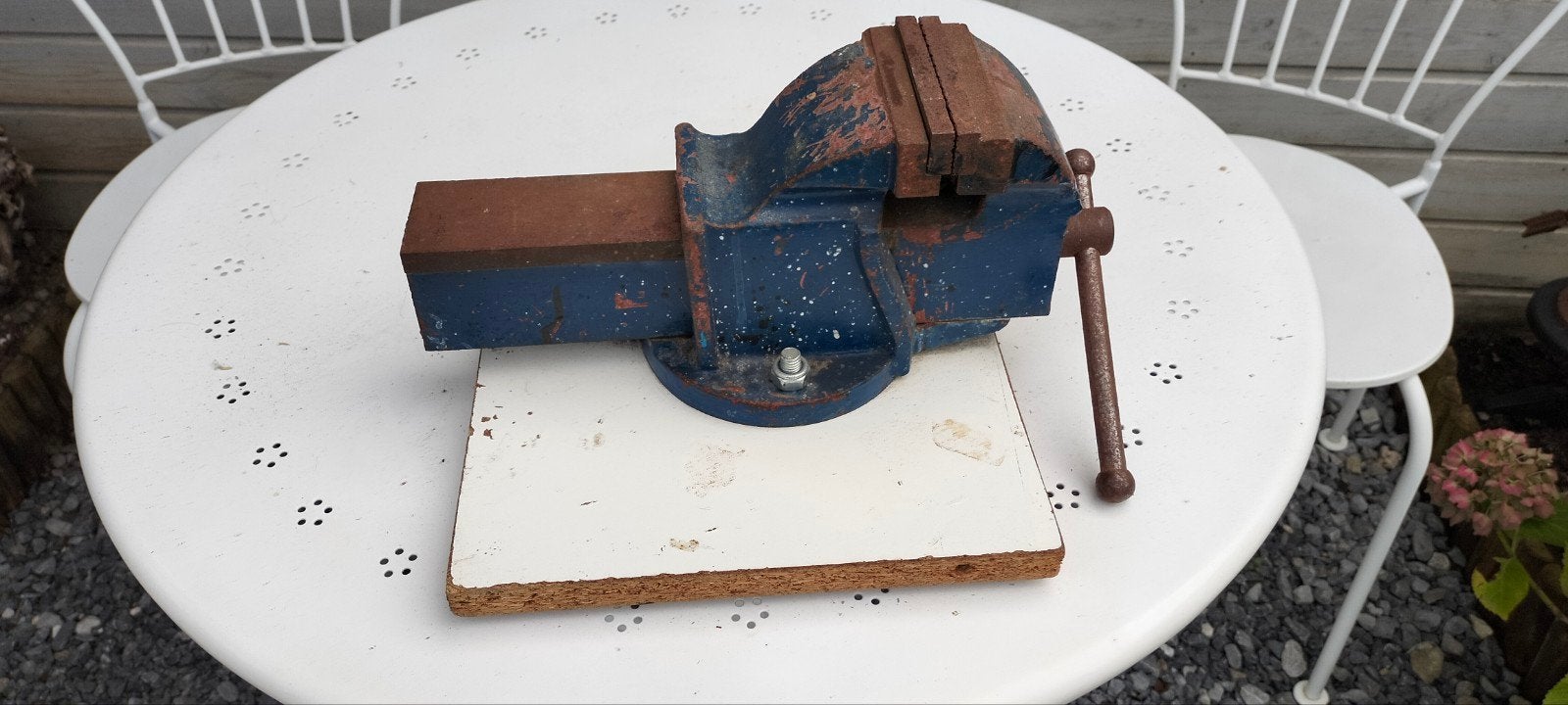 te koop bankschroef, Doe-het-zelf en Bouw, Ophalen