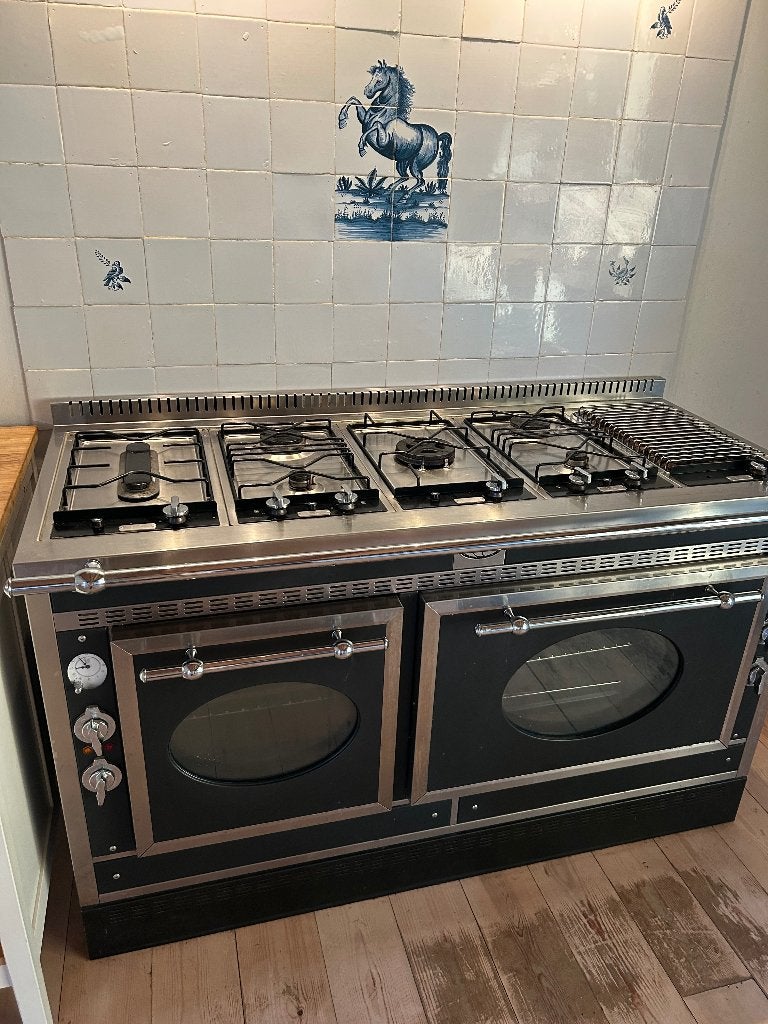 Poêle italien de luxe 150 cm | 6 brûleurs | grill | 2 fours, Electroménager, Cuisinières, Gaz, Comme neuf, Enlèvement, Gril