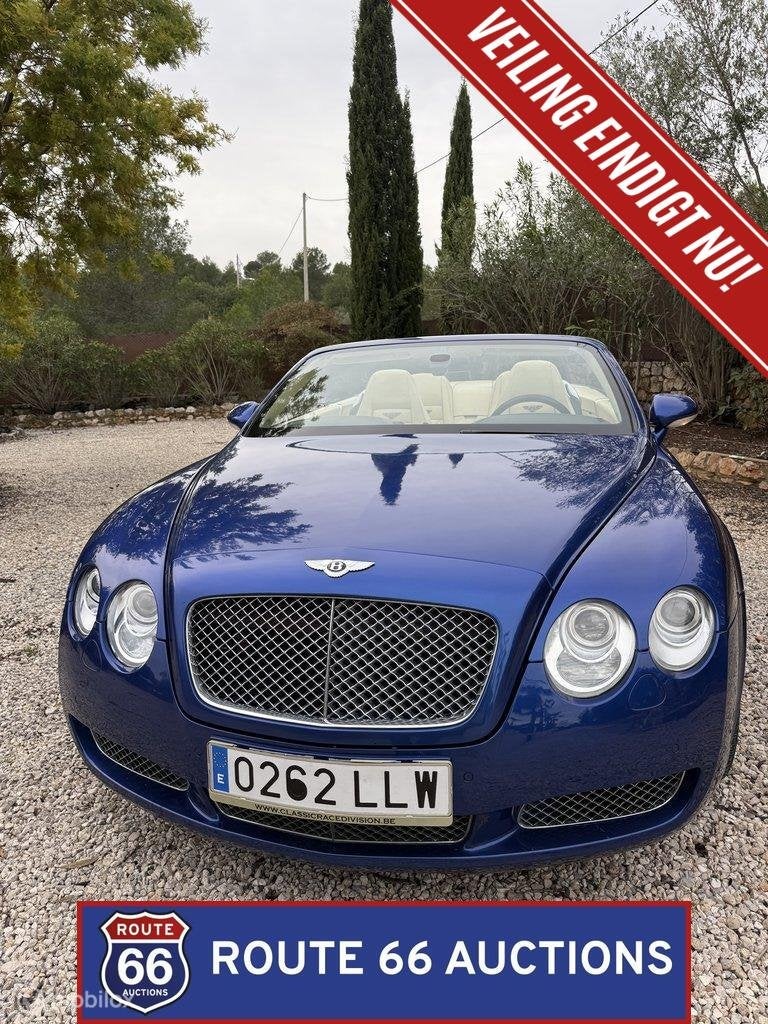 Bentley Continental GTC | 2008 | Route 66 Auctions, Auto's, Gebruikt, Zwart, Bedrijf, Overige carrosserie