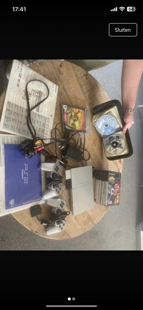 Ps 2 met alle kabels, 2 memory cards, en vele spellen, Games en Spelcomputers, Spelcomputers | Sony PlayStation 2, Ophalen, Gebruikt