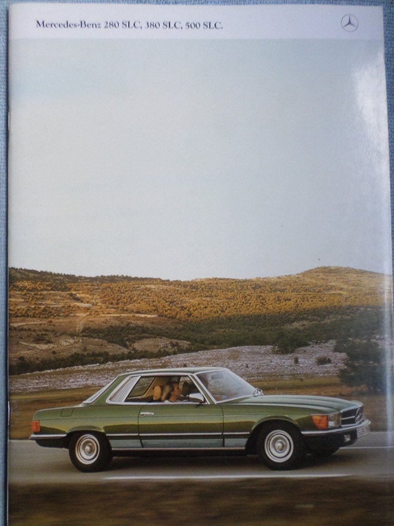 Mercedes 280 380 500 SLC Brochurer, Livres, Autos | Brochures & Magazines, Enlèvement ou Envoi, Mercedes