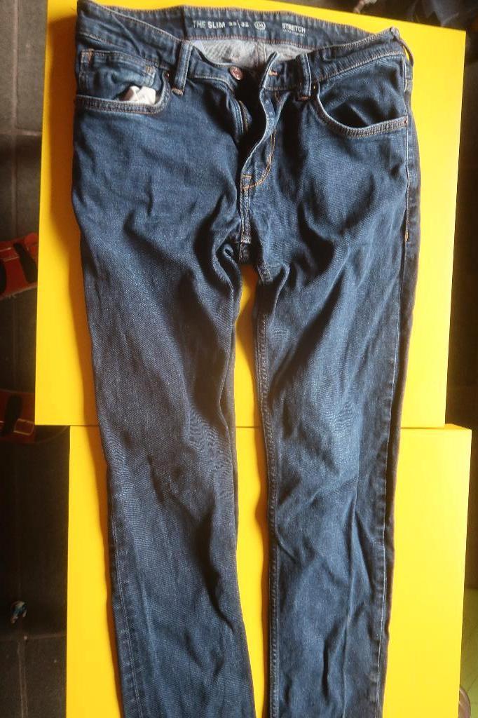 broek heren maat 33/32 slim strech, Kleding | Heren, Broeken en Pantalons, Blauw, Overige maten, Zo goed als nieuw, C&A