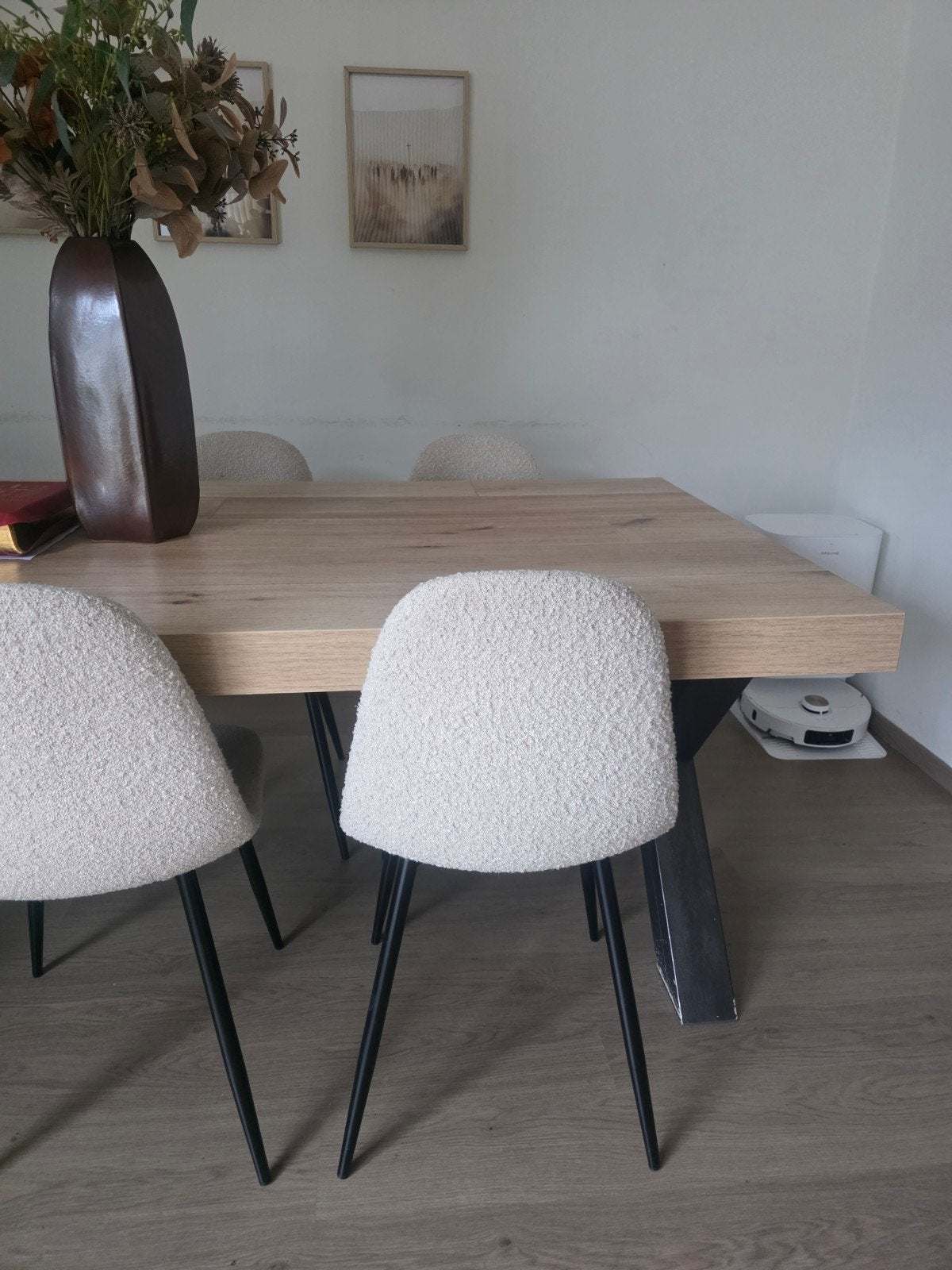 6 chaises de salle à manger bouclées, Enlèvement