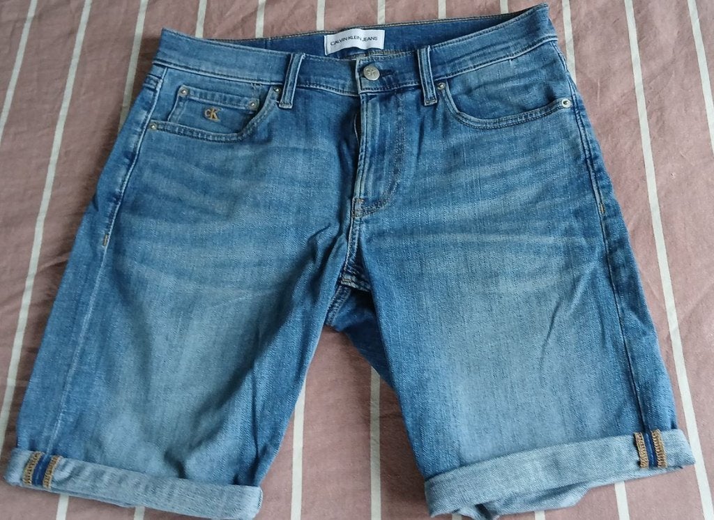 Jeans Short Calvin Klein W30, Kleding | Heren, Ophalen, Calvin Klein, Blauw, W32 (confectie 46) of kleiner