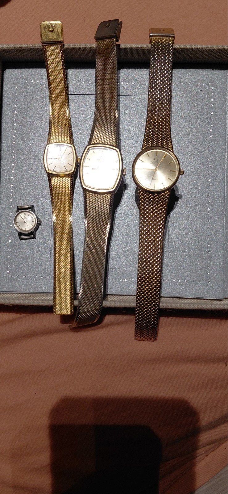 4 x oméga vintage, Enlèvement ou Envoi, Utilisé, Montre-bracelet, Autres marques