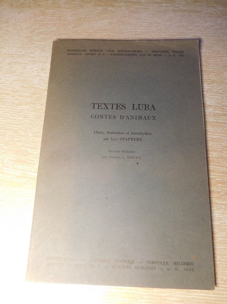 Textes Luba – contes d’animaux, Boeken, Ophalen of Verzenden