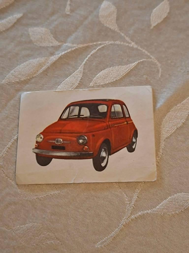 Prentje/Chromo : De kleine Fiat / Chocolade Jacques, 1960 tot 1980, Gebruikt, Ophalen of Verzenden, Prent