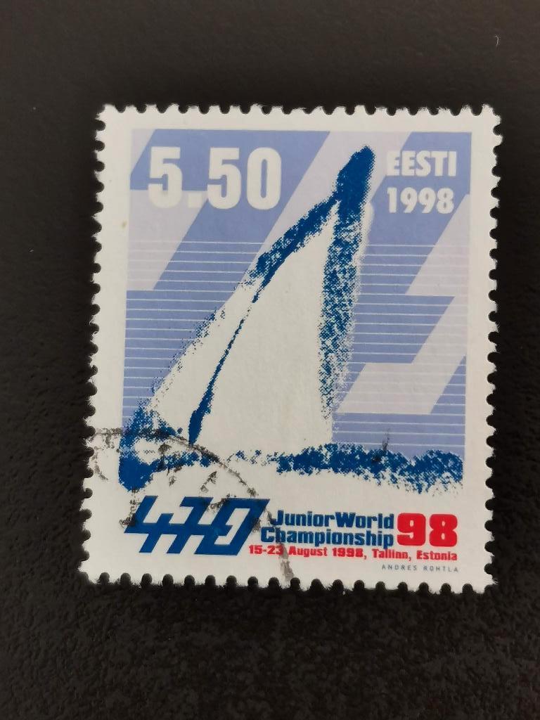 Estland 1998 - watersport - zeilboot - zeilwedstrijd, Verzenden, Overige landen, Gestempeld