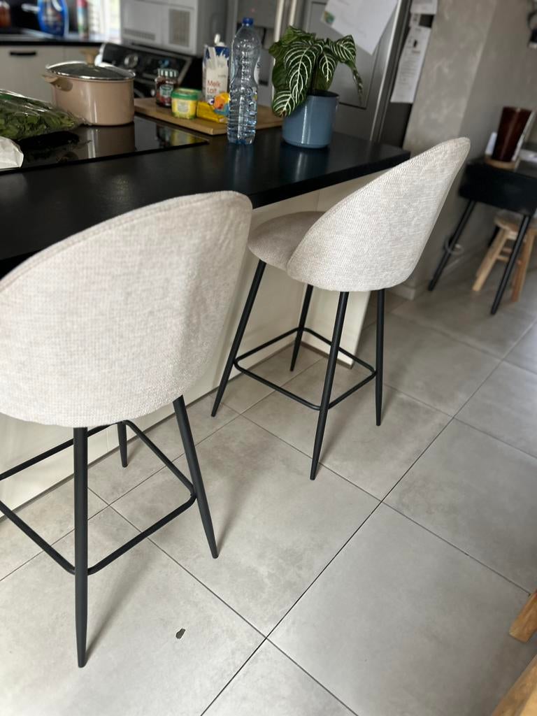 Barstoel, Huis en Inrichting, Ophalen, Met voetsteun, Zo goed als nieuw, 90 cm of meer