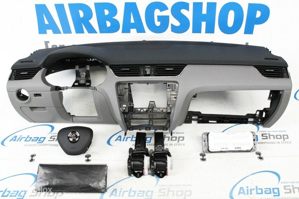 Airbag kit Tableau de bord noir/gris Skoda Octavia