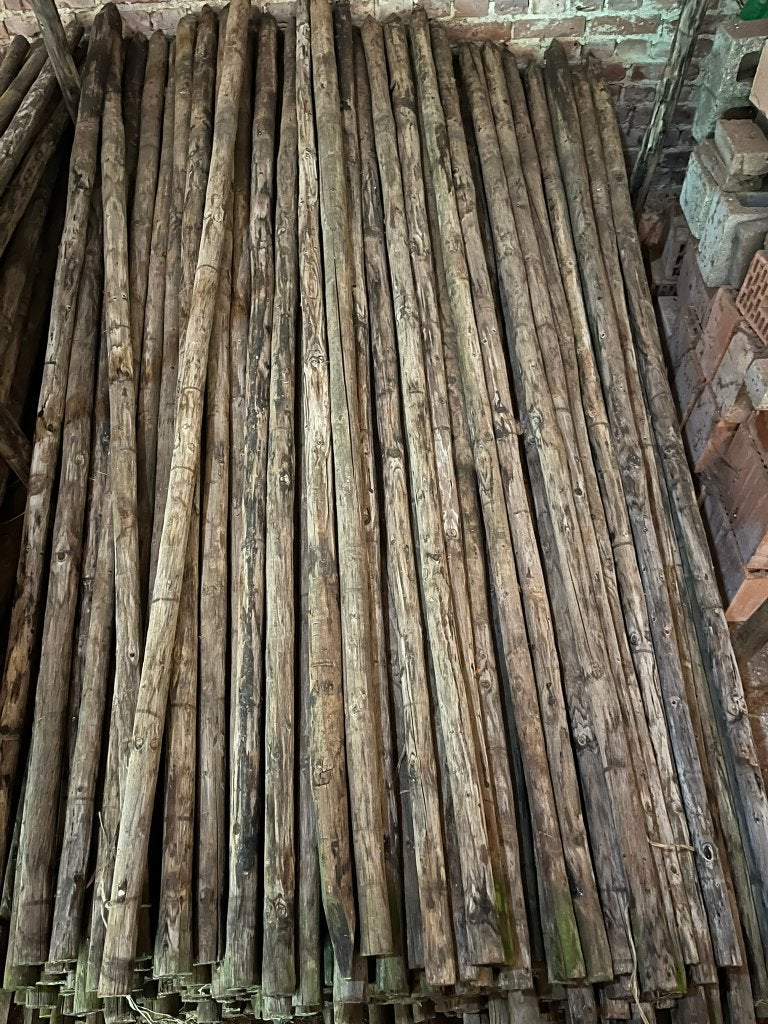 Gepunte palen van 2,5m, Ophalen, Gebruikt, 250 cm of meer, Palen