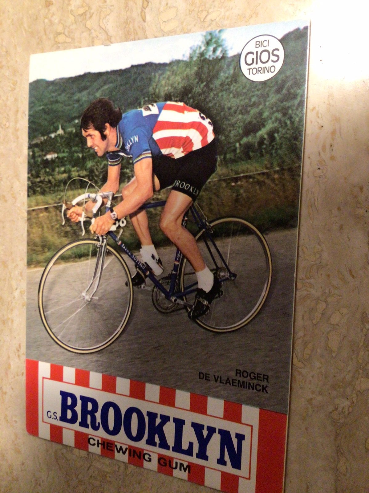 Wielerkaart team gios brooklyn roger de vlaeminck, Ophalen of Verzenden, Zo goed als nieuw