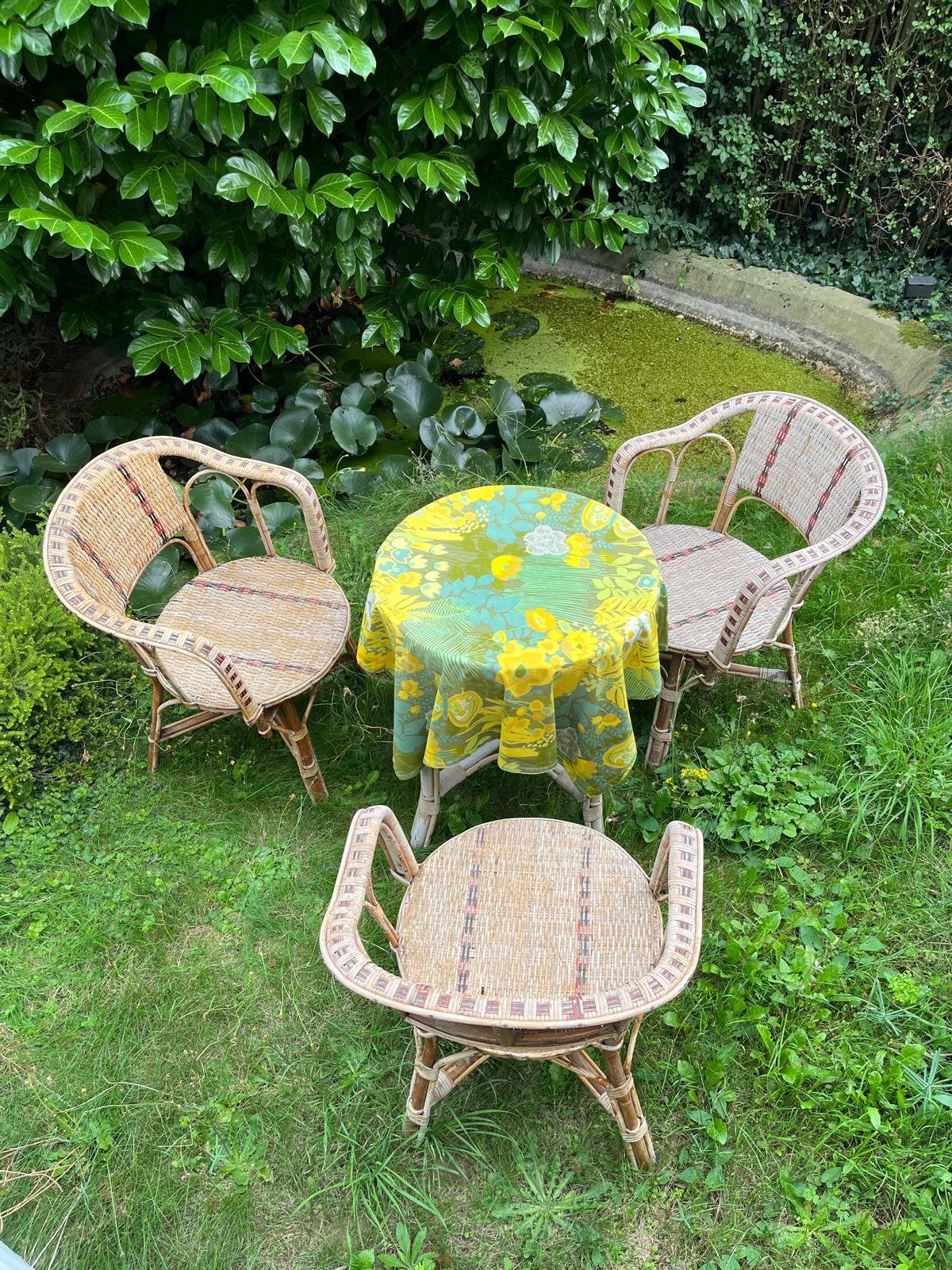 Set de jardin des années 1950, Jardin & Terrasse, Enlèvement, Utilisé