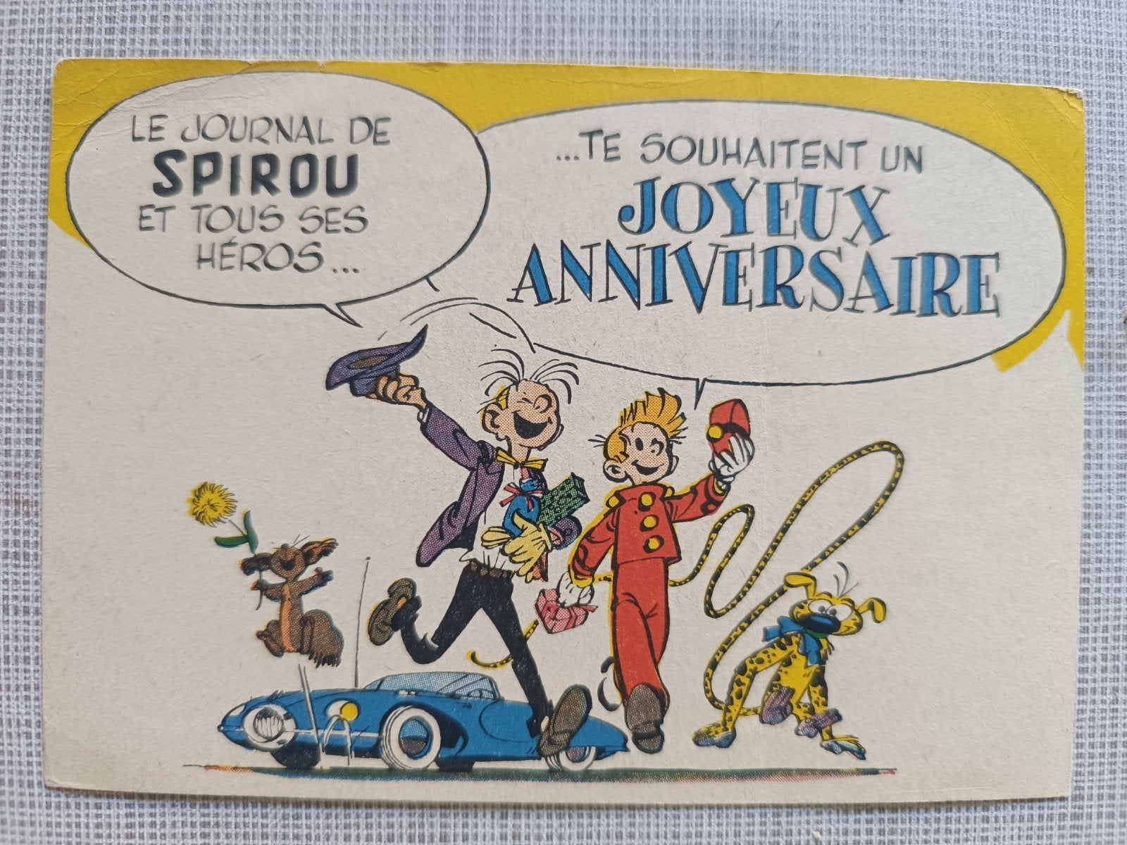 Carte postale rare Spirou, Fantasy, Marsipulamie, Collections, Enlèvement ou Envoi