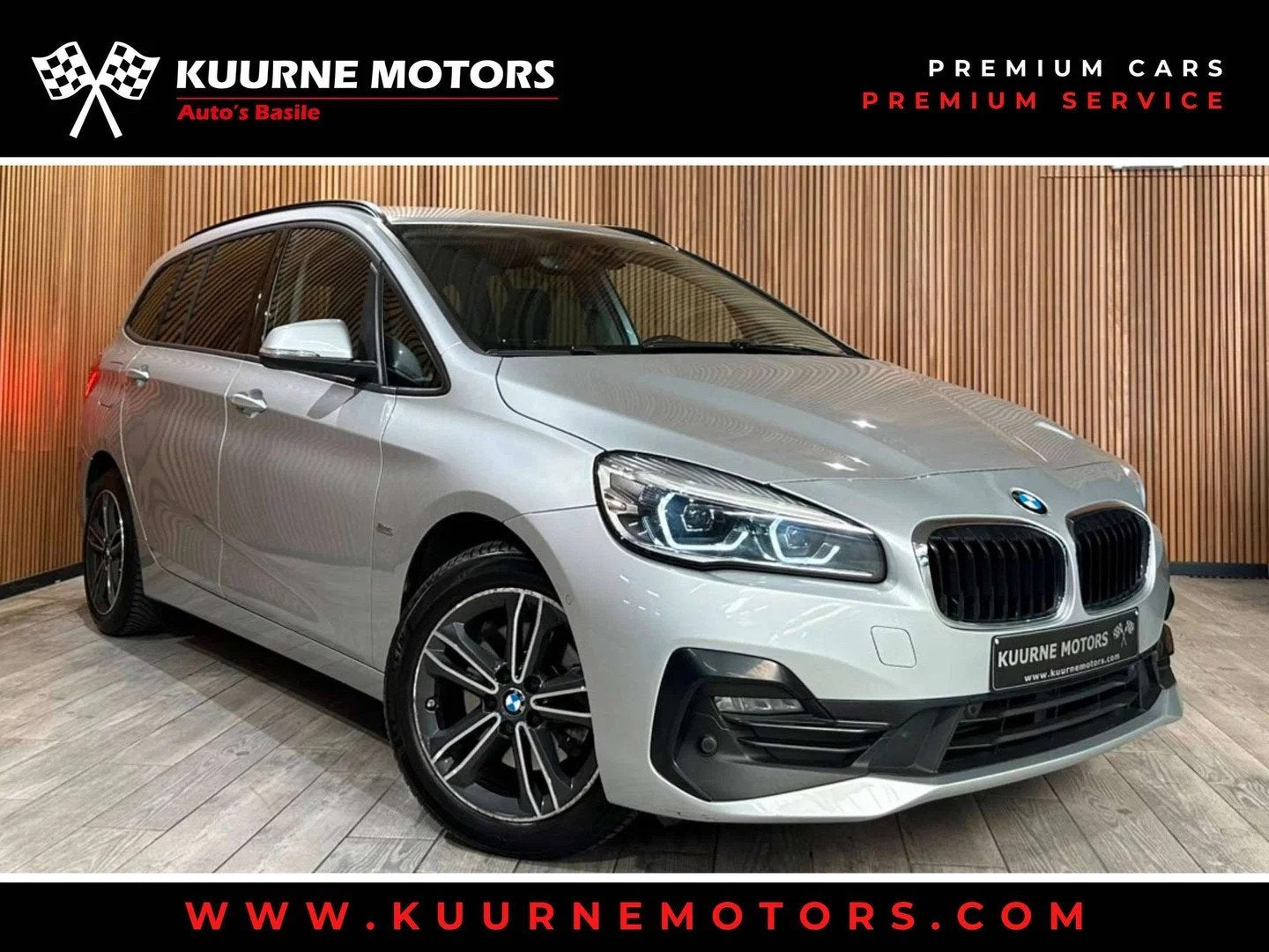 BMW 2 Serie 218 iA GranTourer SportLine Alu17"/Led/Leder/Ver, Auto's, Automaat, Gebruikt, Navigatiesysteem, Leder