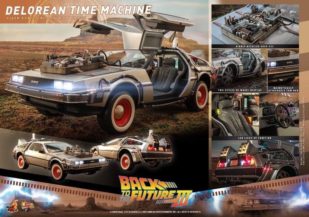 Hot Toys Back To The Future 3 Delorean MMS738 ongeopend, Ophalen, Nieuw