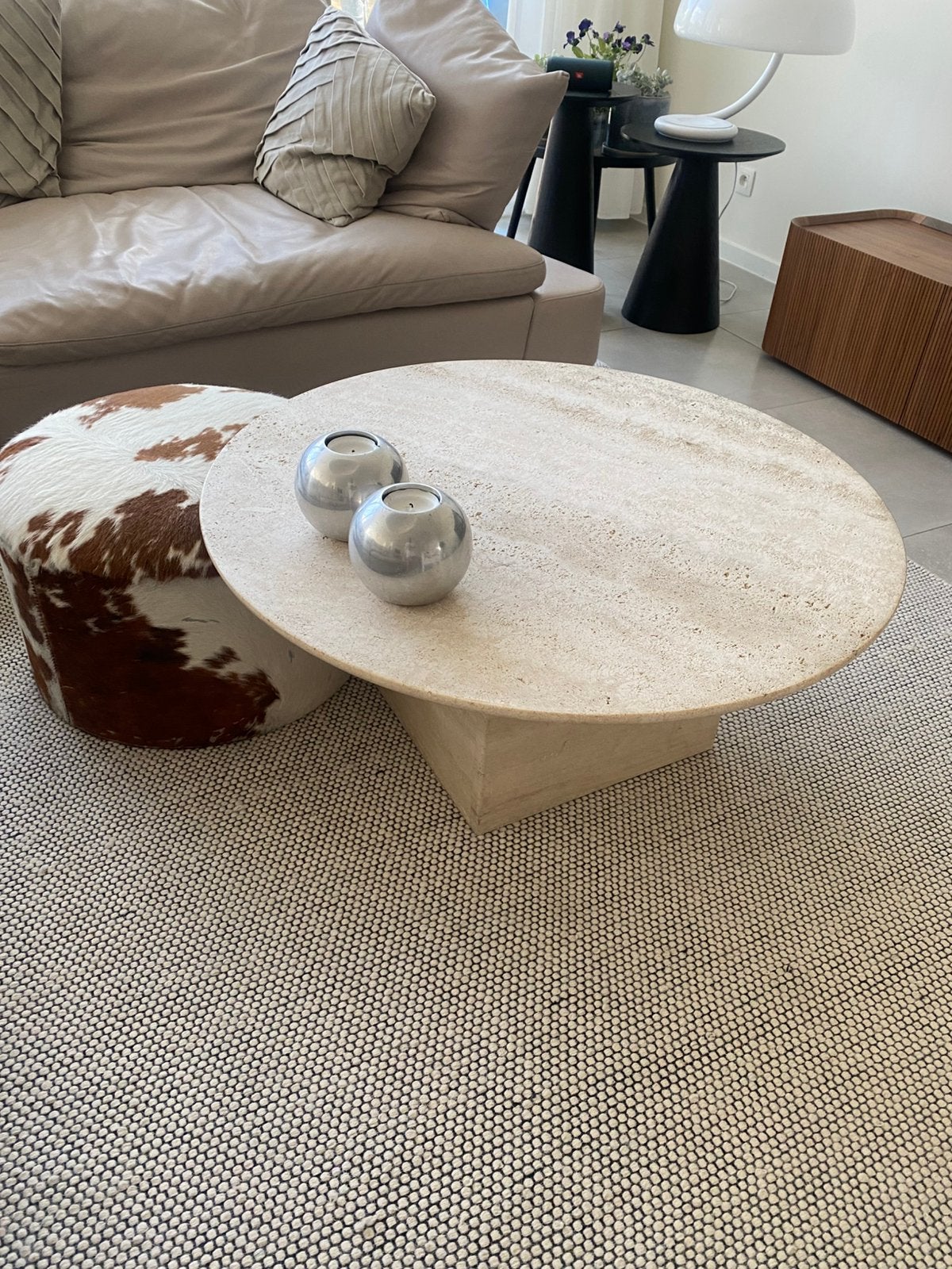 Travertin salontafel, Ophalen, Zo goed als nieuw