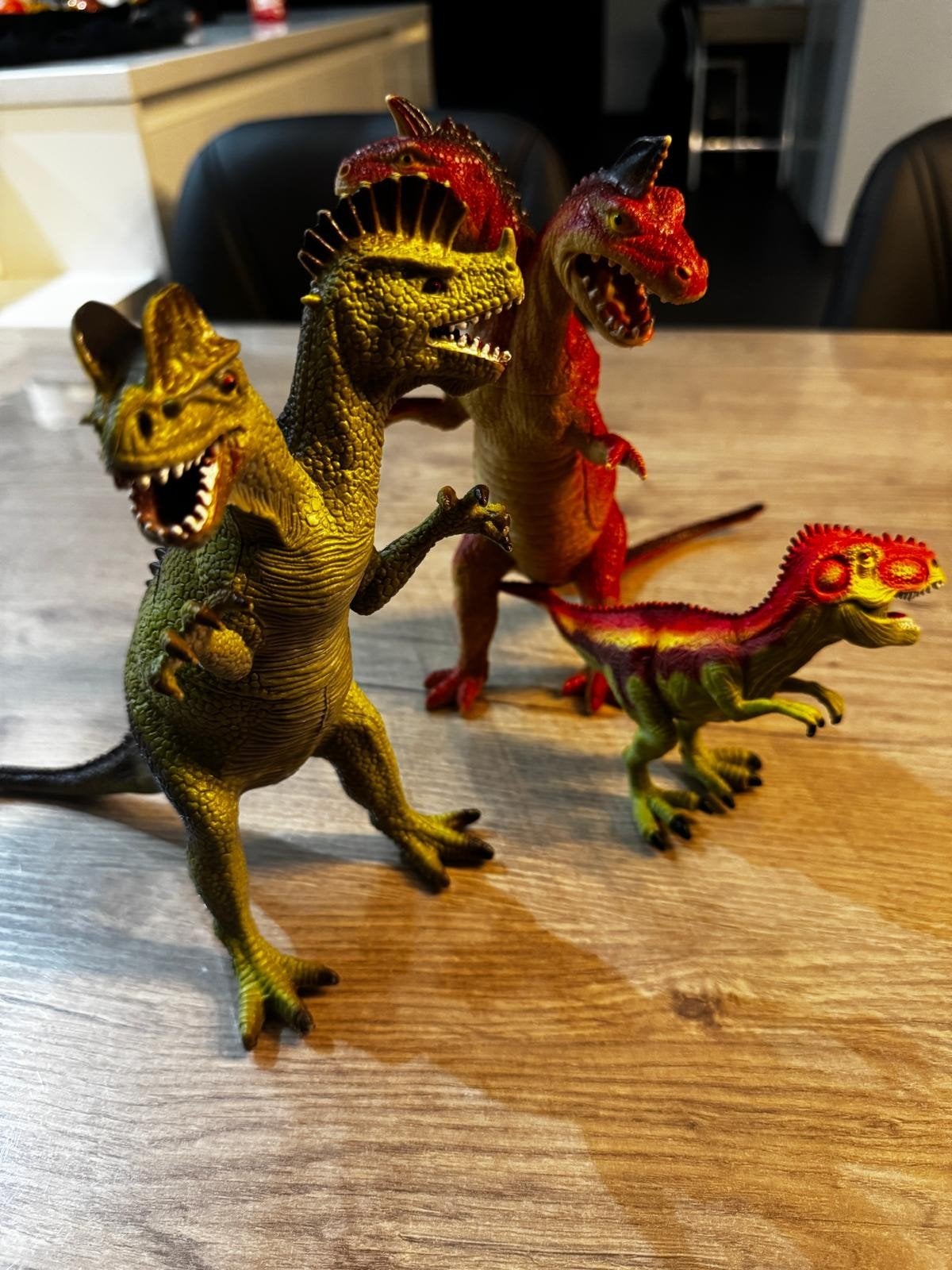 Set van 3 grote dinosaurussen – tweekoppige dino, Verzamelen, Ophalen