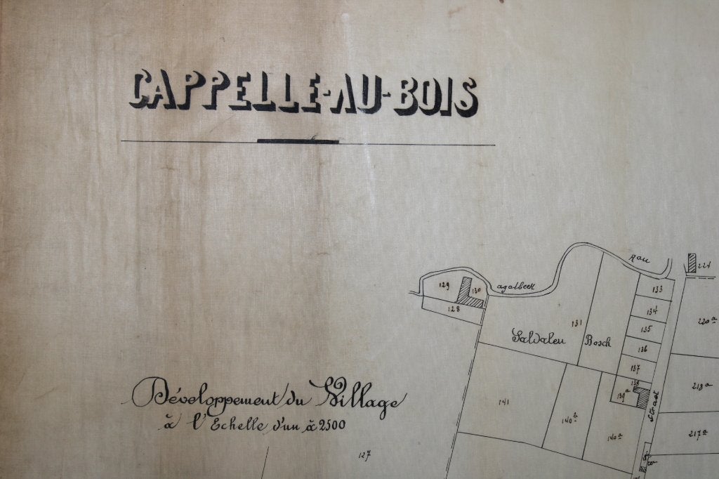 oude kaart van Kapelle o/d Bos, naar PC Popp, 19de eeuw, Ophalen of Verzenden