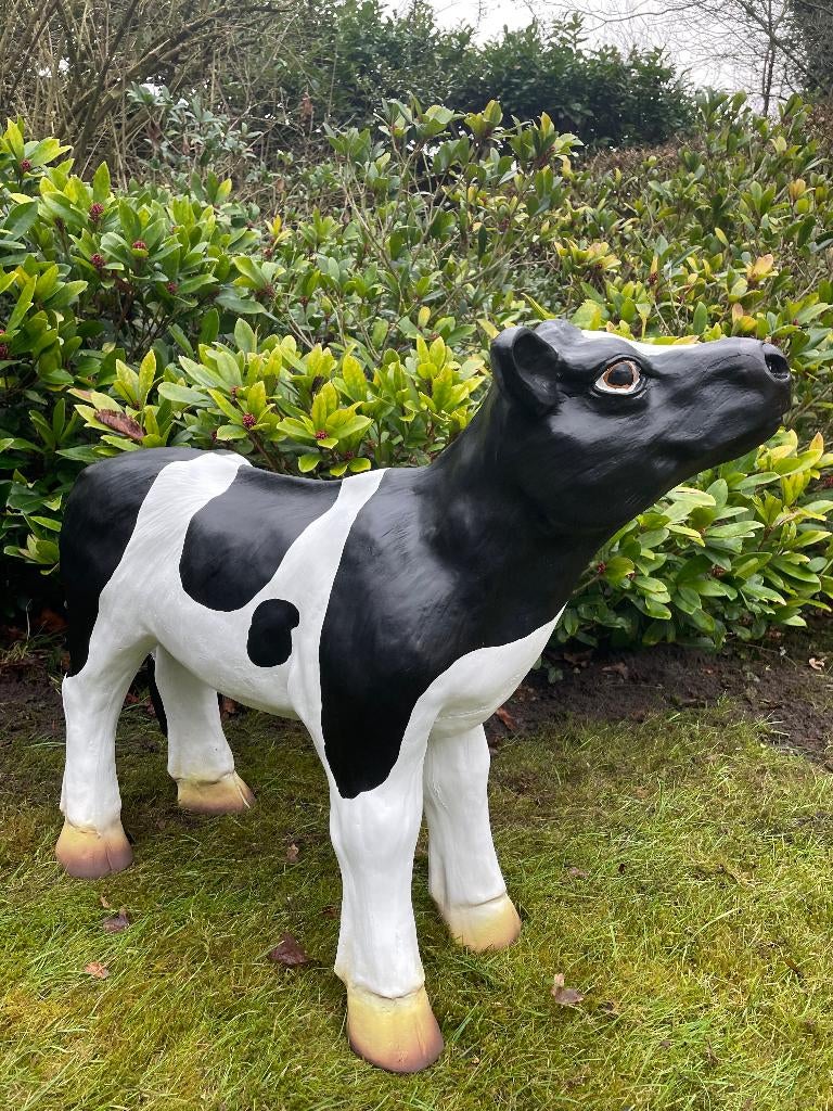 Veau, vache, ferme, pelouse, jardin, ferme, 70 cm, Enlèvement, Neuf, Synthétique, Animal