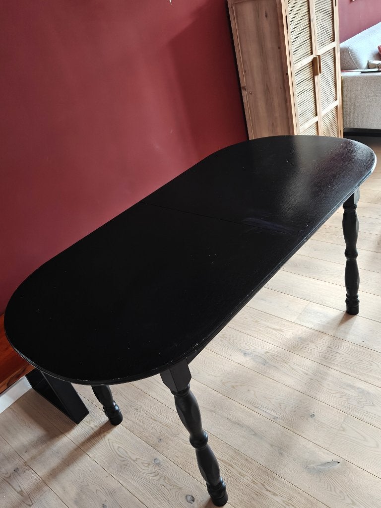 Eettafel ovaal MOET DRINGEND WEG, Huis en Inrichting, Ophalen, Gebruikt, 50 tot 100 cm, Vijf personen of meer