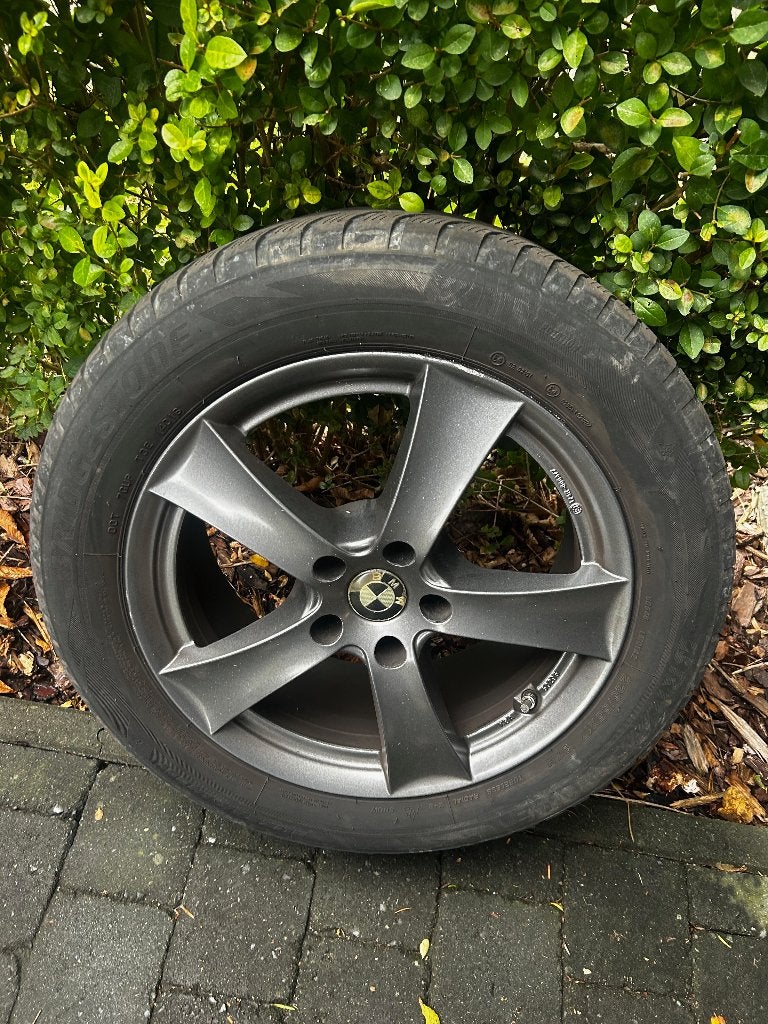 4 BRIDGESTONE WINTERBAND + DEZEN VELGEN BMW SERIES 5 G30 G31, Ophalen, Gebruikt, 17 inch, Winterbanden