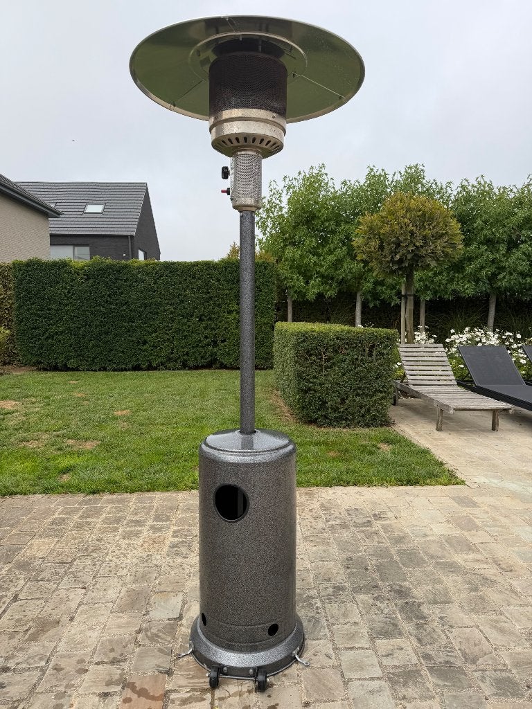 Terrasverwarmer gas met wieltjes, Ophalen, Zo goed als nieuw, Gas