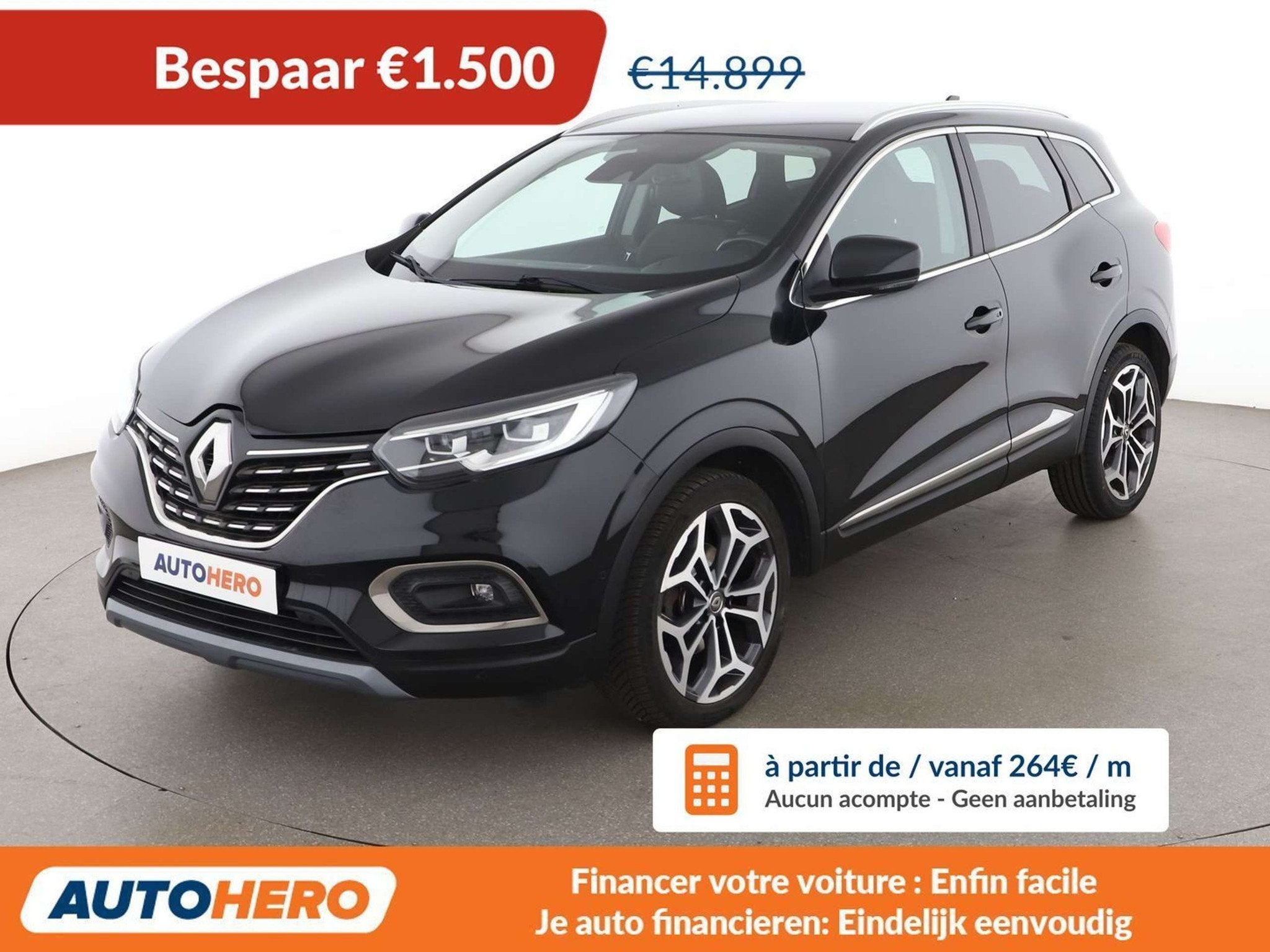 Renault Kadjar 1.3 TCe Intens (année de construction 2019), Autos, Achat, 1416 kg, Noir, 5 portes