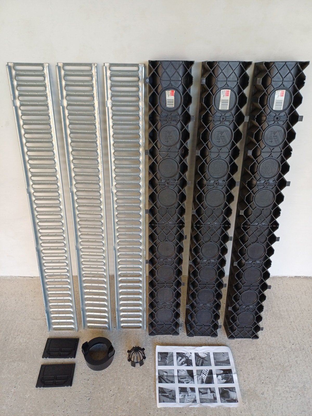 Nieuw afvoerkanaal van 3 meter > Complete set met modus d, Ophalen, Afvoer, 2 tot 4 meter, PVC