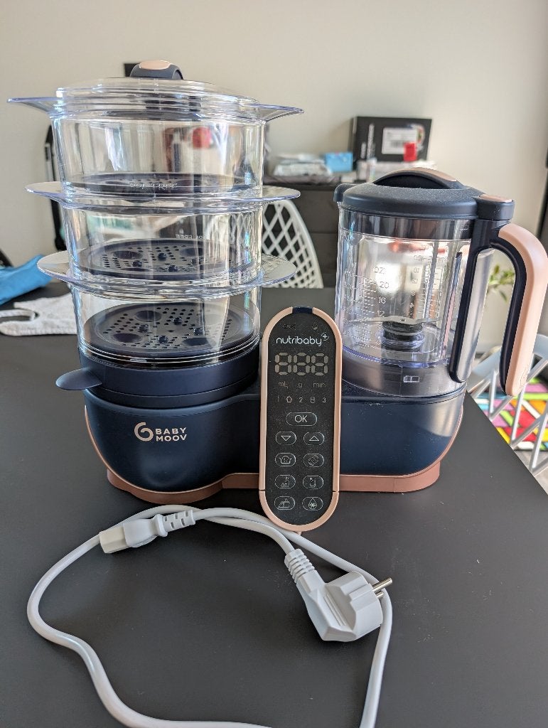 Robot culinaire pour bébé Baby Moov Nutribaby+ XL, Comme neuf, Préparateur de repas pour bébé, Enlèvement, Babymoov
