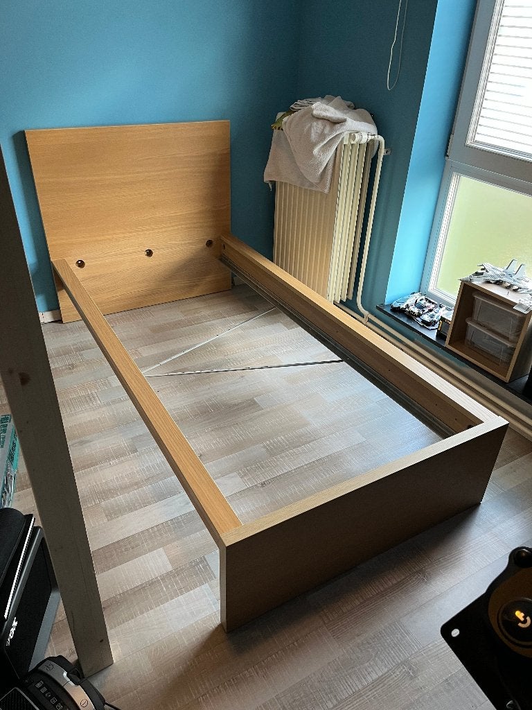 MALM bedframe 200x90, Huis en Inrichting, Slaapkamer | Bedden, Ophalen, Gebruikt, 90 cm, Eenpersoons