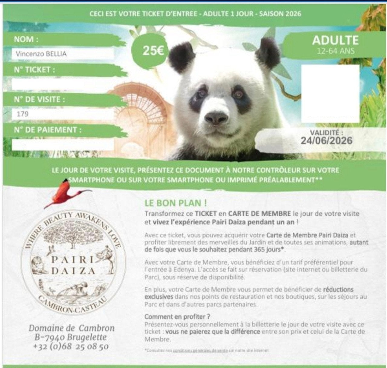 Pairi Daiza - 2 inzendingen 24.06.2026