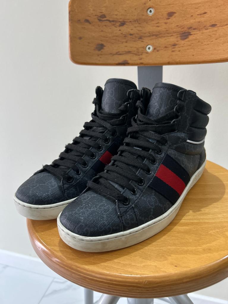 Basket GUCCI, Vêtements | Hommes, Chaussures, Enlèvement ou Envoi, Comme neuf, Noir, Baskets