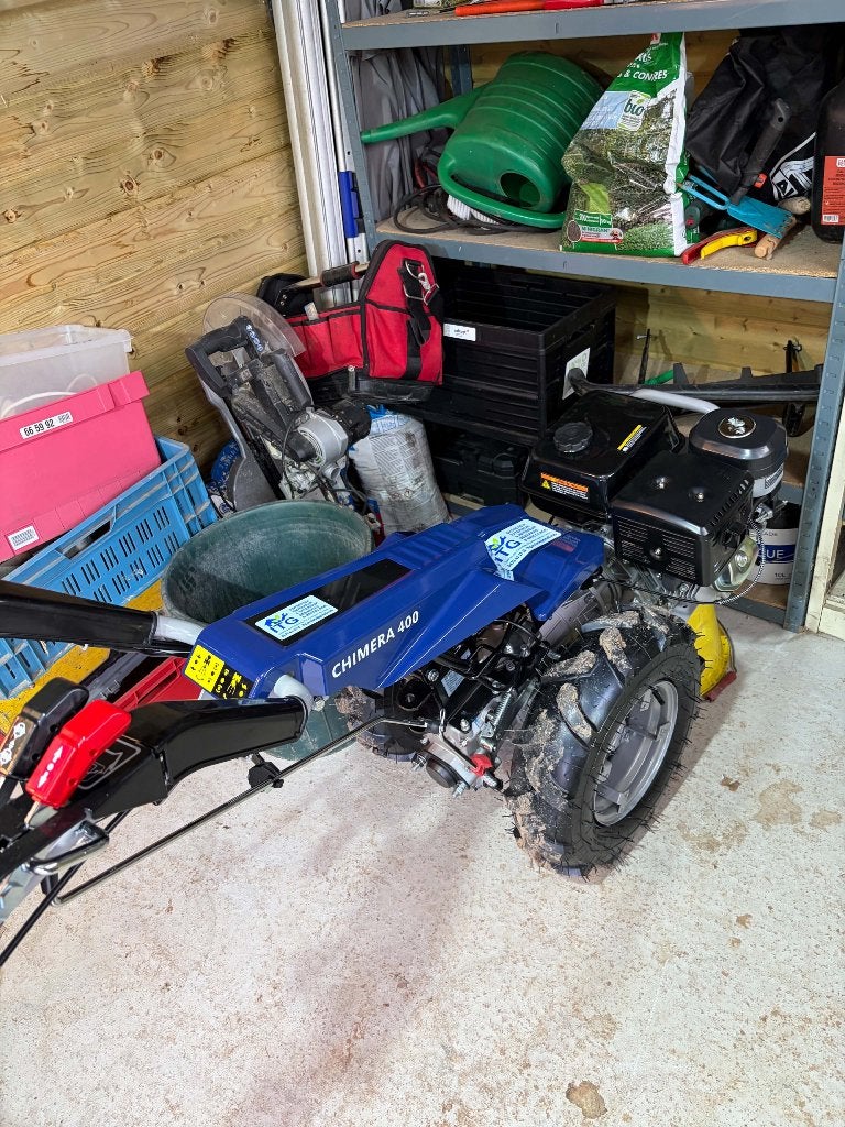 BullMach Chimera 400B - Motoculteur à essence- 420cc - 15 CV, Ophalen, Benzine, Zo goed als nieuw, Overige soorten