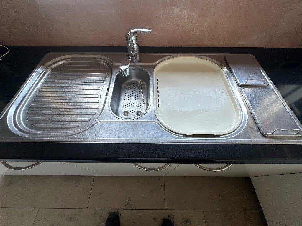 Keuken afwastafel, Enlèvement, Utilisé, Autres couleurs, Acier ou Inox