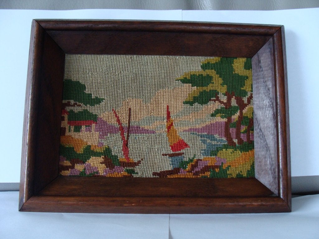 Ancien cadre vintage, Maison & Meubles, Comme neuf, Autres types, Enlèvement, Suspendu